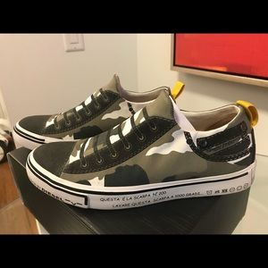Diesel Sneakers (camouflage) ❤️ Used twice only!!